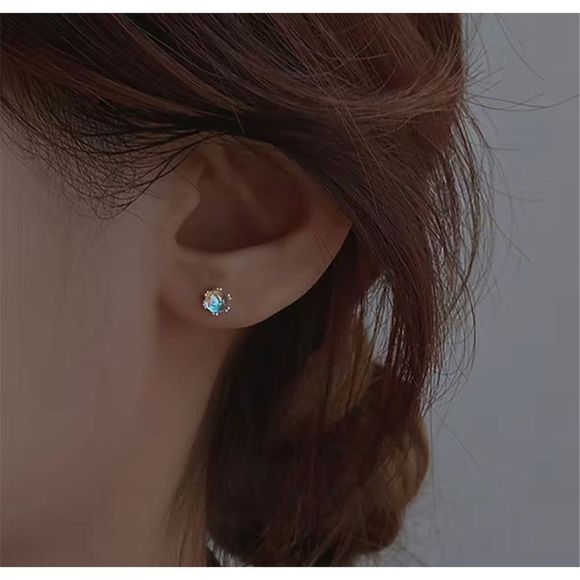 Boutique Jewelry - Moonstone Stud Earrings For Women Delicate Jewelry